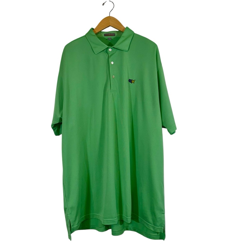 Peter Millar Summer Comfort Golf‎ Polo Men’s XXL Green Purple Gold Logo Vikings